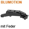 CLIP top Blumotion Scharnier für dünne Türen 110°, onyxschwarz 71B453T ab 8 mm Türdicke, mit Dämpfung / Expando T - ONS