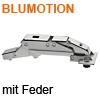 CLIP top Blumotion Scharnier für dünne Türen 110° 71B453T ab 8 mm Türdicke, mit Dämpfung / Expando T - NI