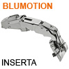 CLIP top Blumotion 155° Scharnier, Mittelanschlag - gedämpft 71B7690 gekröpft, Inserta / gedämpft