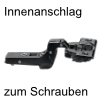 Blum Profiltürscharnier 95 Grad Innenanschlag gedämpft 71B9750 18mm gedämpft, schraubbar schwarz