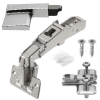 Blum Scharnier 170 Grad mit Kreuzmontageplatte 71T6550 Eckanschlag mit 174E6300 Platte + Dämpfer 973A6000