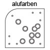 Sockelplatte 162 mm alufarben Sockelplatte 162 mm alufarben