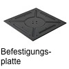 Optional verstärkte Befestigungsplatte einsetzbar für Platten-Ø ab ca. 800 mm bis 1200 mm (Befestigungsplatte verstärkt)