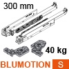 760H3000S Blum Movento Vollauszug Blumotion S, 40 kg - NL 300 mm