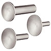 Garderobenhaken aus Edelstahl Ø 33-70 mm 