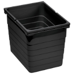 Abfallbehälter 17 Liter, H 310 mm dunkelgrau