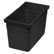 dunkelgrau ninka Kunststoff Einhänge-Abfallbehälter biobin,227x165x170 4,2 L 