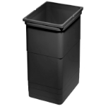 Abfallbehälter 26 Liter, H 450 mm dunkelgrau 