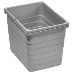 Abfallbehälter 17 Liter, H 310 mm hellgrau 