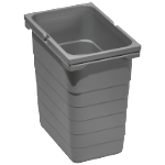 Abfallsammler 8 Liter, H 310 mm hellgrau 