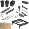 SERVO-DRIVE Hängerahmen-Set ninka/Merivo, passend für 18er Seiten 126-Komplettset SD für 18 mm, KB 600 mm - 1x25l + 2x11,5l