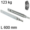 Schwerlastauszug Accuride 5321, 600 mm 130 kg Kugelauszugführung für Einbaulänge 600 mm - 123 kg