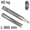 Schwerlastauszug Accuride 5321, 900 mm 80 kg Kugelauszugführung für Einbaulänge 900 mm - 80 kg