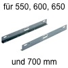 Accuride 633 verzinkt Maß A 546,8 mm / L 550 mm Aufsteckwinkel chromat. 546,8/550 mm