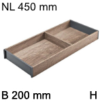 AMBIA-LINE Rahmen Holz für LBX ab NL 450 mm, B 200 mm 