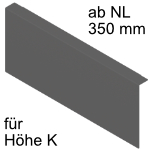 AMBIA-LINE Anbindung an Holzrückwand LBX Höhe K, B 242 mm 
