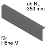 AMBIA-LINE Anbindung an Holzrückwand LBX Höhe M, B 242 mm 