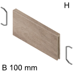 AMBIA-LINE Querteiler Holzdesign für LBX Schubkasten 100 mm