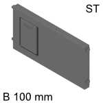 AMBIA-LINE Querteiler Stahldesign für LBX Schubkasten 100 mm 