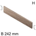 AMBIA-LINE Querteiler Holzdesign für LBX Schubkasten 242 mm 