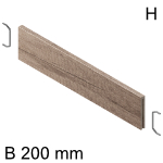 AMBIA-LINE Querteiler Holzdesign für LBX Schubkasten 200 mm