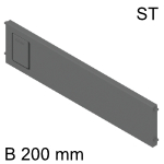 AMBIA-LINE Querteiler Stahldesign für LBX Schubkasten 200 mm 