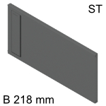 AMBIA-LINE Querteiler Stahldesign für LBX Schubkasten 218 mm 