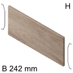 AMBIA-LINE Querteiler Holzdesign für LBX Schubkasten 242 mm 