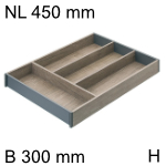 AMBIA-LINE Besteckeinsatz Holzdesign für LBX, NL 450 mm 