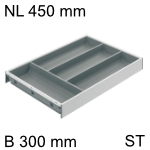 AMBIA-LINE Besteckeinsatz Stahldesign für LBX, NL 450 mm 