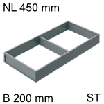 AMBIA-LINE Rahmen Stahl für LBX ab NL 450 (422 mm Länge), B 200 mm 