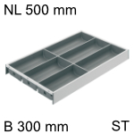AMBIA-LINE Besteckeinsatz Stahldesign für LBX, NL 500 mm 