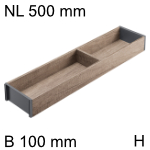 AMBIA-LINE Rahmen Holz für LBX ab NL 500 mm, B 100 mm 