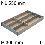 AMBIA-LINE Besteckeinsatz Holzdesign für LBX, NL 550 mm 