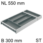 AMBIA-LINE Besteckeinsatz Stahldesign für LBX, NL 550 mm 