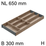 AMBIA-LINE Besteckeinsatz Holzdesign für LBX, NL 650 mm 