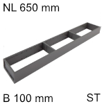 AMBIA-LINE Rahmen Stahl für LBX ab NL 650 mm, B 100 mm 