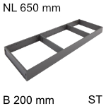 AMBIA-LINE Rahmen Stahl für LBX ab NL 650 mm, B 200 mm 