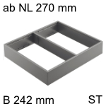 AMBIA-LINE Rahmen Stahl für LBX Frontauszug ab NL 270 mm, B 242 mm - Magnet 