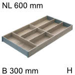 AMBIA-LINE Besteckeinsatz Holzdesign für LBX, NL 600 mm 
