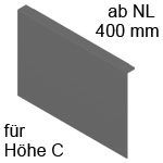 AMBIA-LINE Anbindung an Holzrückwand LBX Höhe C, B 218 mm 