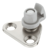 Anschraublasche für Klappenbeschlag am Deckel Aluminiumrahmen 20 mm für Spanplattenschrauben - 