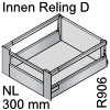 antaro Innenauszug Reling D Bausatz NL 300 mm, hellgrau Tandembox antaro Set Reling D innen R906 - 300 / 224 mm