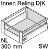 antaro Innenauszug Reling D Bausatz NL 300 mm, seidenweiß Tandembox antaro Set Reling D/K innen weiß - 300 / 224 mm