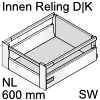 antaro Innenauszug Reling D Bausatz NL 600 mm, seidenweiß Tandembox antaro Set Reling D/K innen weiß - 600 / 224 mm