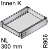 antaro Innenauszug K Bausatz NL 300 mm, hellgrau Tandembox antaro Set K innen R906 - 300 / 115 mm