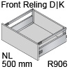 antaro Frontauszug Reling D/K-Zarge NL 500 mm, hellgrau TBX antaro Set Rel. D/K - 500/115/228 mm, R906