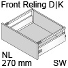 antaro Frontauszug Reling D/K-Zarge NL 270 mm, seidenweiß TBX antaro Set Rel. D/K - 270/115/228 mm, SW