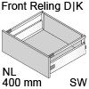 antaro Frontauszug Reling D/K-Zarge NL 400 mm, seidenweiß TBX antaro Set Rel. D/K - 400/115/228 mm, SW