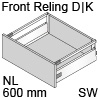 antaro Frontauszug Reling D/K-Zarge NL 600 mm, seidenweiß TBX antaro Set Rel. D/K - 600/115/228 mm, SW